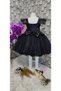 Girl's Black Sequin, Tutu Skirt & Wednesday Evening Dress - 8
