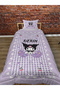 Purple Kuromi Egg Quilt Set (Quilt - Pillow Case) - 2