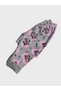 Girl's Gray Butterfly Print Long Sleeve Winter Fleece Pajamas Set - 6