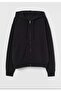 Unisex Hooded Basic Sweatshirt - Thin Combed Cotton Cardigan with Zipper and Pockets - 2