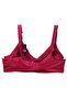 Burgundy Plus Size D Cup Recovery Bra - 2