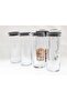 43756 Vacuumed 1230 Cc Glass Jar - Glass Food Storage Container 4 Pieces - 6