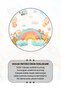 Sweet Rainbow Pattern Wall Tapestry Wall Cloth Children's Room Tapestry Suede Textured Fabric - 3