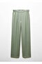Satin Trousers with Elastic Waist - 3