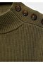 Ribbed Sweater with Buttons on the Shoulders - 6