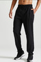 Men's Black Knitted Leg Rubber Sweatpants - 3