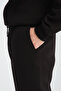 Black Crew Neck Oversize Ribbed Basic Men's Sweatshirt - 6