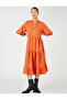 Balloon Sleeve Shirt Dress Magnificent Collar Button Layered - 3