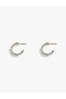 Hoop Earrings Asymmetrical Pattern