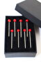 8-Piece Diamond Stone Red Scarf Pin. Scarf Pin. Shawl Pin. Turban Pin. Headscarf Pin - 3