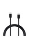 كابل Zero USB-C إلى USB-C يدعم الشحن السريع PD 60W بطول 1 متر - أسود