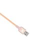 كابل USB مضفر ثلاثي لـ iPhone Elite بطول 1.2 متر - ذهبي - 5