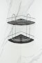 Economical Double Crystal Shelf - Shampoo Holder Bathroom Corner and Shower Shelf - 4