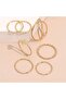 Set of 7 Design Heart Ring and Joint Ring - 4