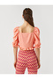Crop Gathered Blouse - 4
