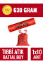 Medical Waste Garbage Bag King Size 630 Gr 72X95 Garbage Bag (1 Roll 10 Pieces) - 2