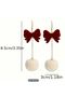 Plush Pon Pon Christmas Earring -Ear Pin Stainless Steel - 4