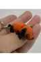 Dog with Orange Black Ears Cute Figure Character Keychain - 5