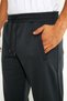 Men's Anthracite Straight Leg Pocket Elastic Waist High Waist Modal Scuba Sports Sweatpants Edy0010A - 8