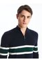 Vizyon New Season Stand Collar Long Sleeve Men's Knitwear Sweater