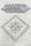 Silver Glitter Bride Groom Halay Handkerchief, White 10Pcs, Wedding Henna Circumcision Promise Bridesmaid Engagement Bride Gift - 2