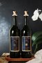 Amber Black Gold 2-Piece 750 Ml Olive Oil Oil Bottle Oil Pot with Wooden Stand - 8