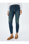 High Waist Skinny Fit Skinny Leg Pocket Buttoned Jeans - Skinny Fit Jeans - 3