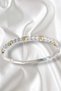 Brass Mix Color Zircon Stone Heart Detail Vip Series Women's Handcuffs