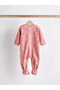 100% Organic Cotton Pink Heart Patterned 2-Piece Fleece Sleeping Bag Alyf34060 - 3