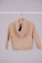 100% Cotton Zip Hoodie - Beige - 3