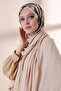 شال كريب مزين بالترتر - بيج - 5