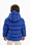 Boy's Dark Blue Filled Inner Fleece Hooded Winter Inflatable Children's Coat Coat - 3