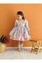 Blue Floral Vintage Dress with Bow on the Front, Custom Made Children's Dress, Birthday Dress, Suitable for Ages 0-12 - 7