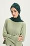 Winter Scarf Bonnet Turban, B-80Rb, Duck Green - 6