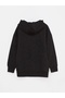 Lcw Kids Black Hooded Color-Blocking Long Sleeve Boy Sweatshirt - 4