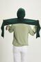 Winter Scarf Bonnet Turban, B-80Rb, Duck Green - 5