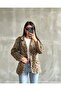Women's Leopard Pattern Stamp Blazer Jacket