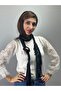 180 cm Women's Scarf with Flower Brooch - 3