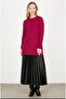 21474 Hair Braid Detail Basic Knit Tunic Qks Tunic 21474 #23-123
