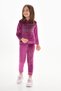 Girl'S, Velvet, Hooded, Embroidery Detailed, Top and Bottom Set Rb-755 - 6