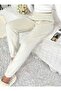 Plush Bottom Sweatpants Comfortable Elastic Waist for Autumn and Winter,Elastic Leg,Warm Pants, Women - 2