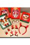 Luxury Gift Boxed Christmas Set Crown Rubber Buckle Pompom with Deer Horns Ears Fancy Crown - 6