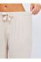Women's Loose Fit Wide Leg Comfortable Oversize Thin Palazzo Trousers Beige - 7