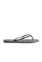 Slim Glitter Silver Color Slippers - 2