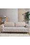 Light Gray Cotton 2-Piece Sofa Cover 115X200 with Front Fringe and Striped Pattern - 5