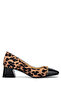 Women's Genuine Leather Leopard Heeled Shoes