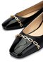 Women's Genuine Leather Black Ballerina Shoes - 4