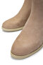 Women's Genuine Leather Beige Heeled Boots - 3