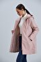 Hooded Quilted Lined Women's Coat - 3