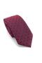 Burgundy Navy Blue Patterned Slim Tie